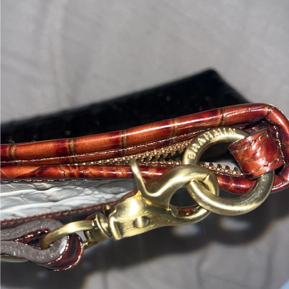 Brahmin Tri-Color Croc-Embossed Shoulder Bag - Picture 4 of 5